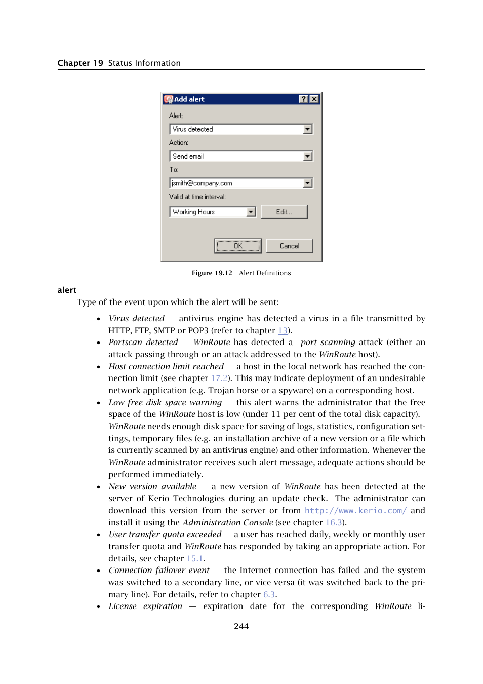 Kerio Tech KERIO WINROUTE FIREWALL 6 User Manual | Page 244 / 368