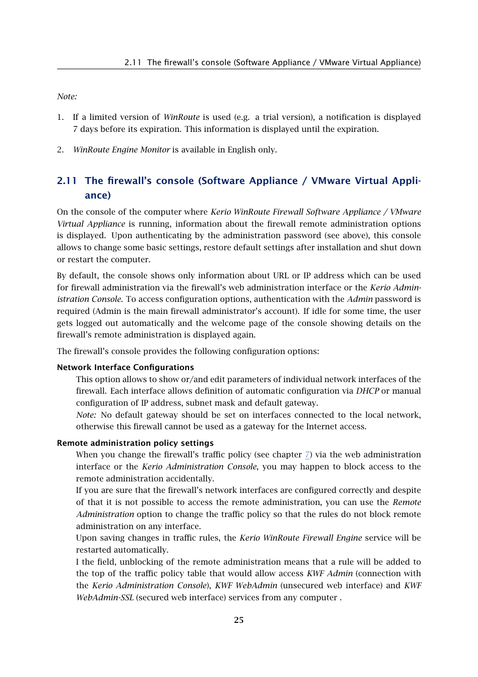 Kerio Tech KERIO WINROUTE FIREWALL 6 User Manual | Page 25 / 368