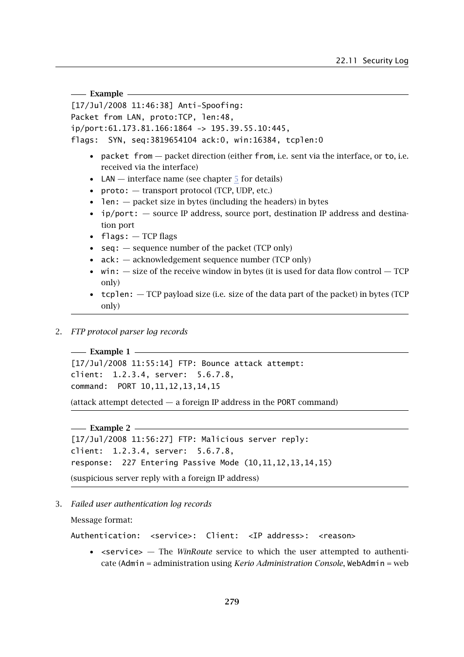 Kerio Tech KERIO WINROUTE FIREWALL 6 User Manual | Page 279 / 368