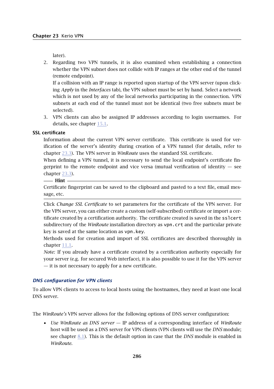 Kerio Tech KERIO WINROUTE FIREWALL 6 User Manual | Page 286 / 368