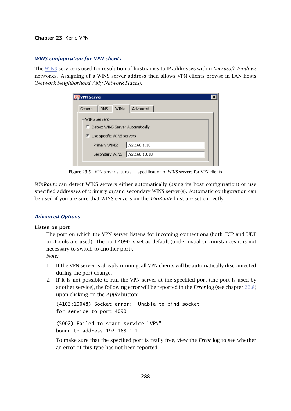 Kerio Tech KERIO WINROUTE FIREWALL 6 User Manual | Page 288 / 368