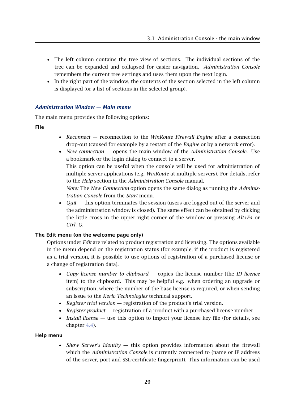 Kerio Tech KERIO WINROUTE FIREWALL 6 User Manual | Page 29 / 368