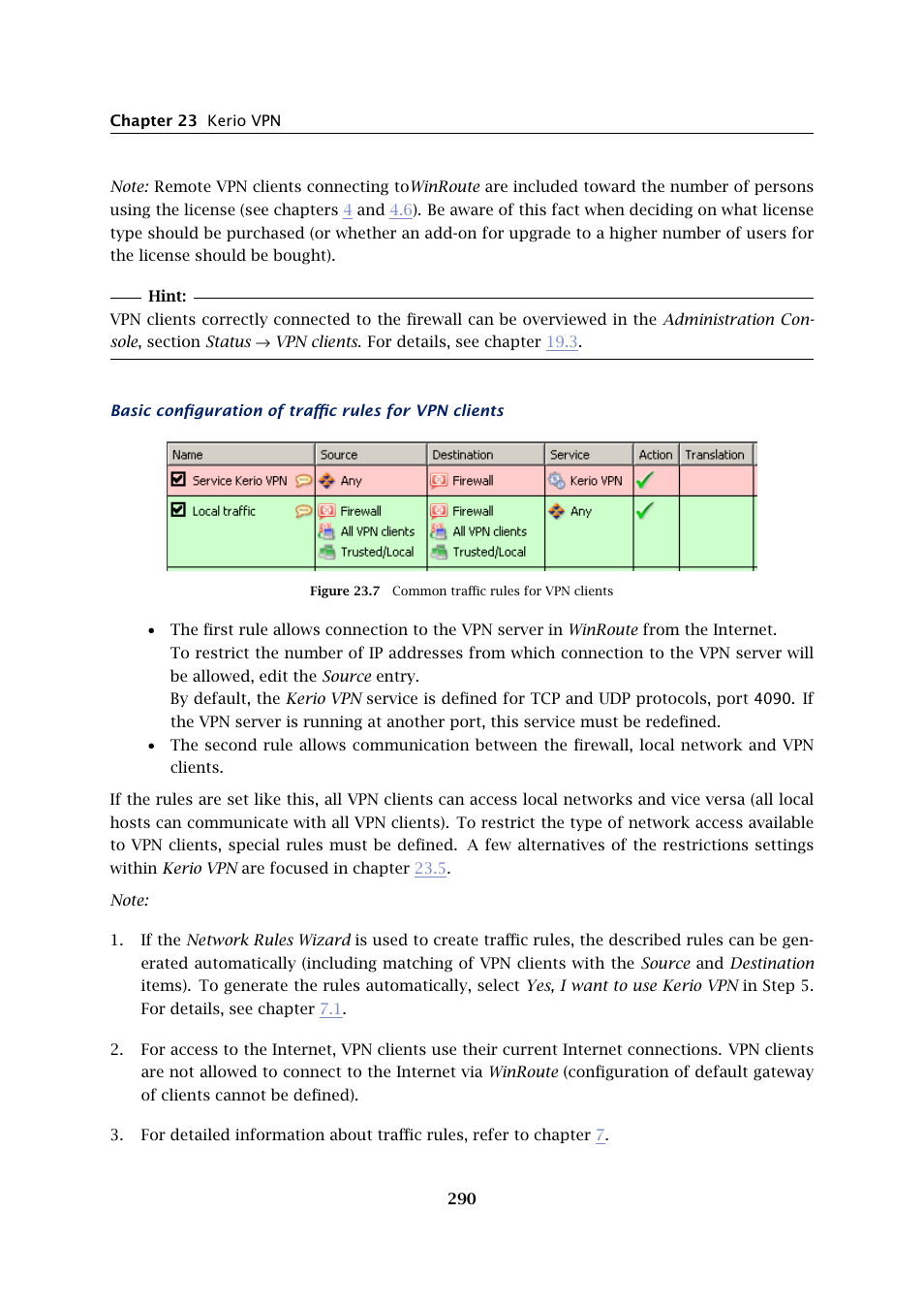 Kerio Tech KERIO WINROUTE FIREWALL 6 User Manual | Page 290 / 368