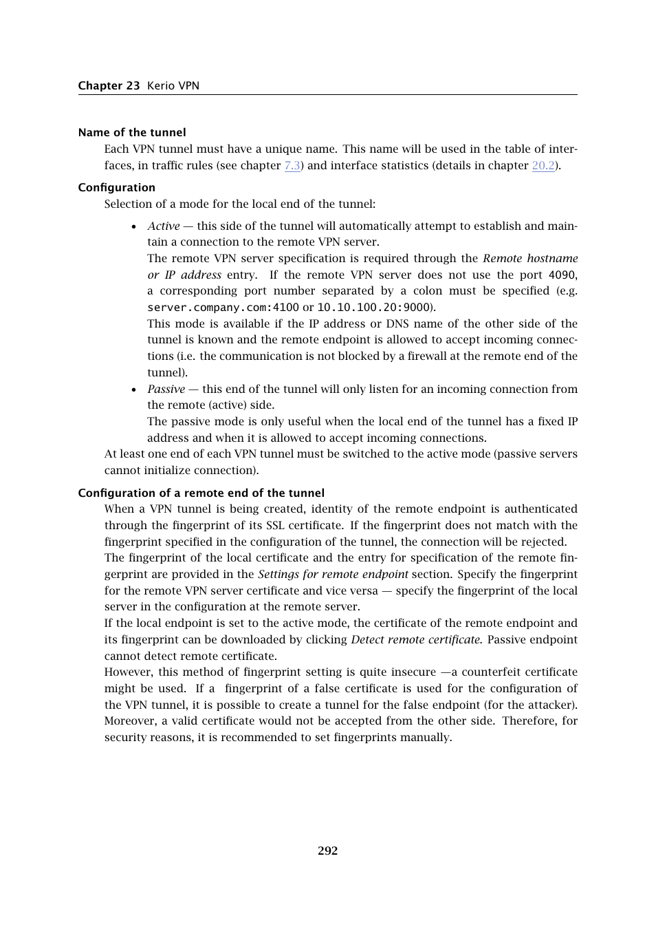 Kerio Tech KERIO WINROUTE FIREWALL 6 User Manual | Page 292 / 368