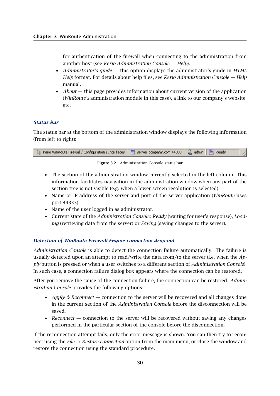 Kerio Tech KERIO WINROUTE FIREWALL 6 User Manual | Page 30 / 368