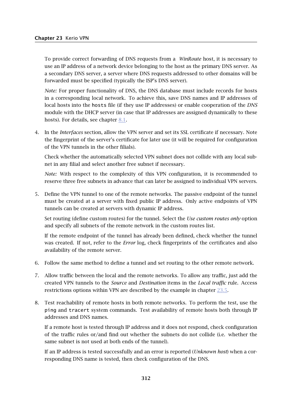 Kerio Tech KERIO WINROUTE FIREWALL 6 User Manual | Page 312 / 368
