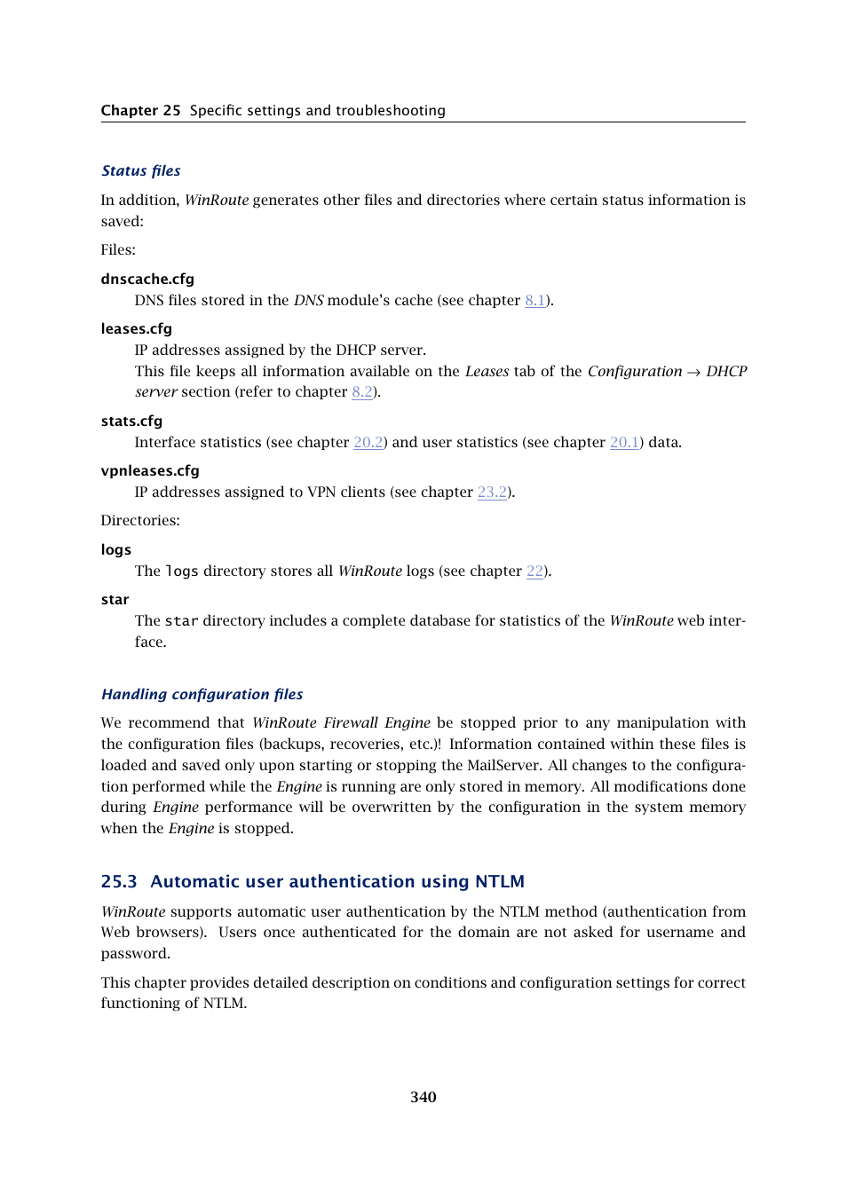 Automatic user authentication using ntlm, 3 automatic user authentication using ntlm | Kerio Tech KERIO WINROUTE FIREWALL 6 User Manual | Page 340 / 368