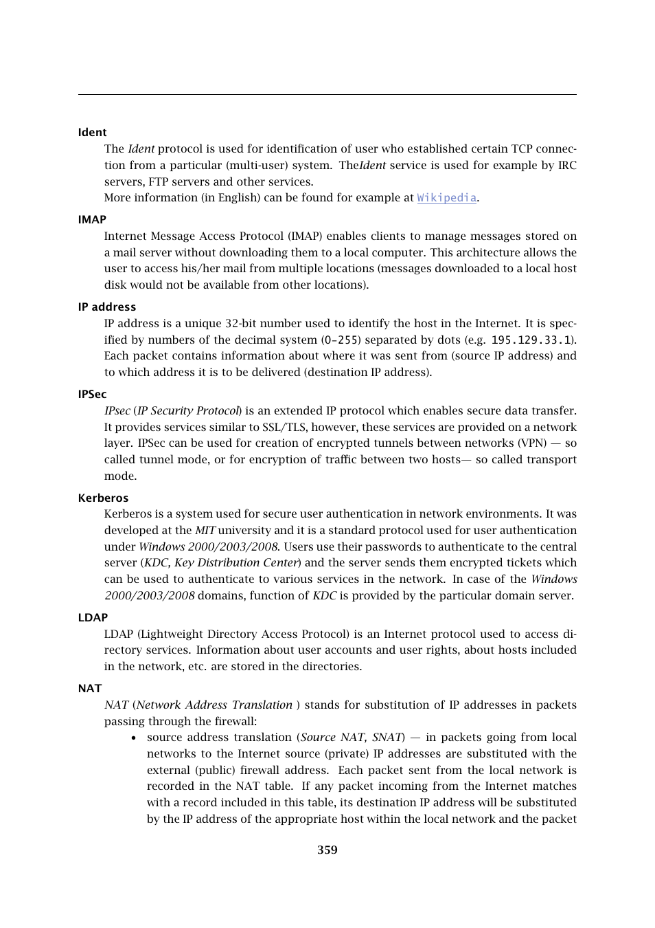 Kerio Tech KERIO WINROUTE FIREWALL 6 User Manual | Page 359 / 368