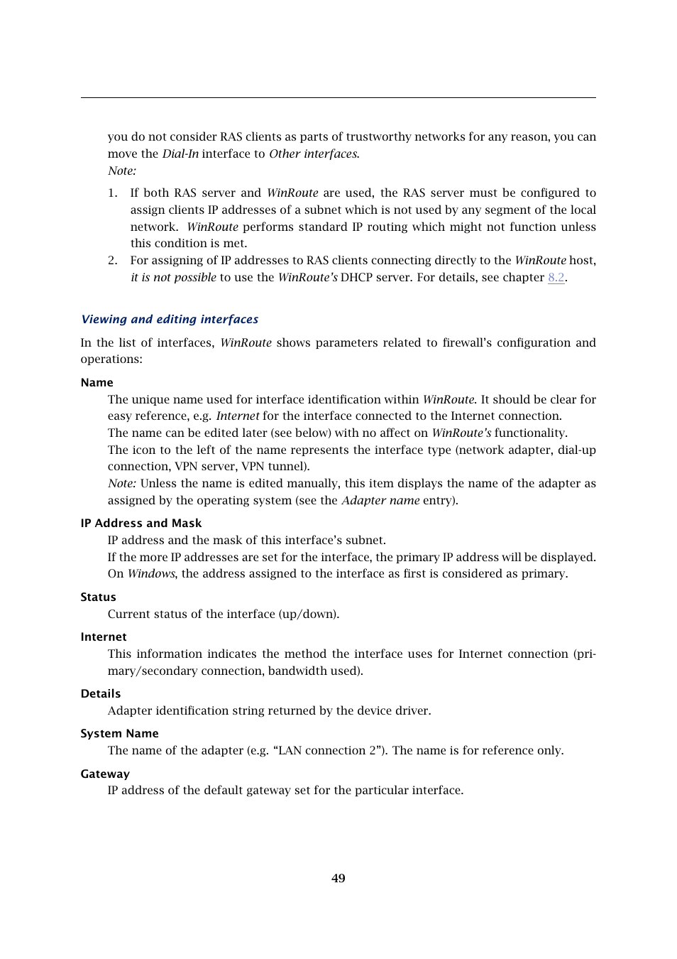 Kerio Tech KERIO WINROUTE FIREWALL 6 User Manual | Page 49 / 368