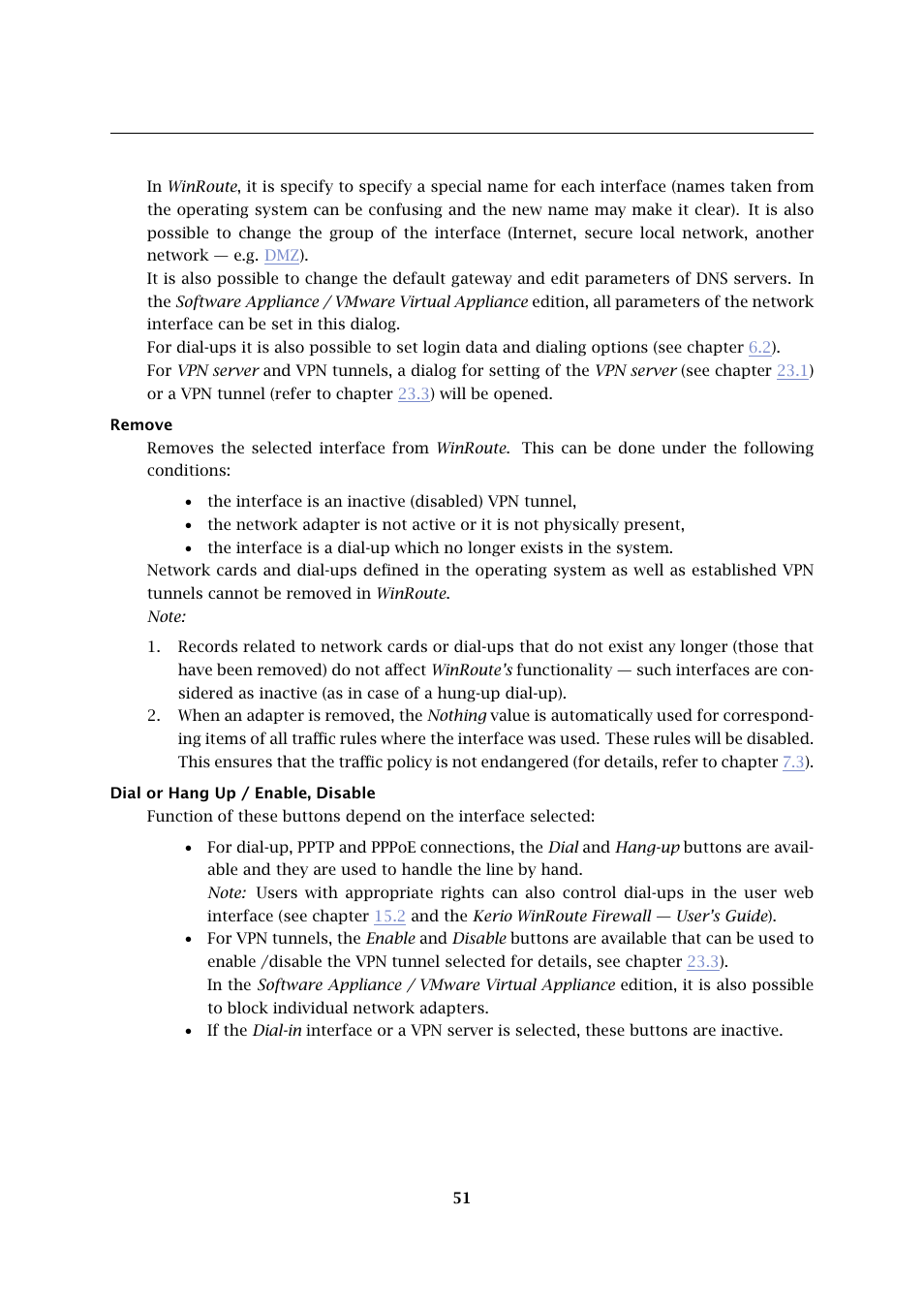 Kerio Tech KERIO WINROUTE FIREWALL 6 User Manual | Page 51 / 368