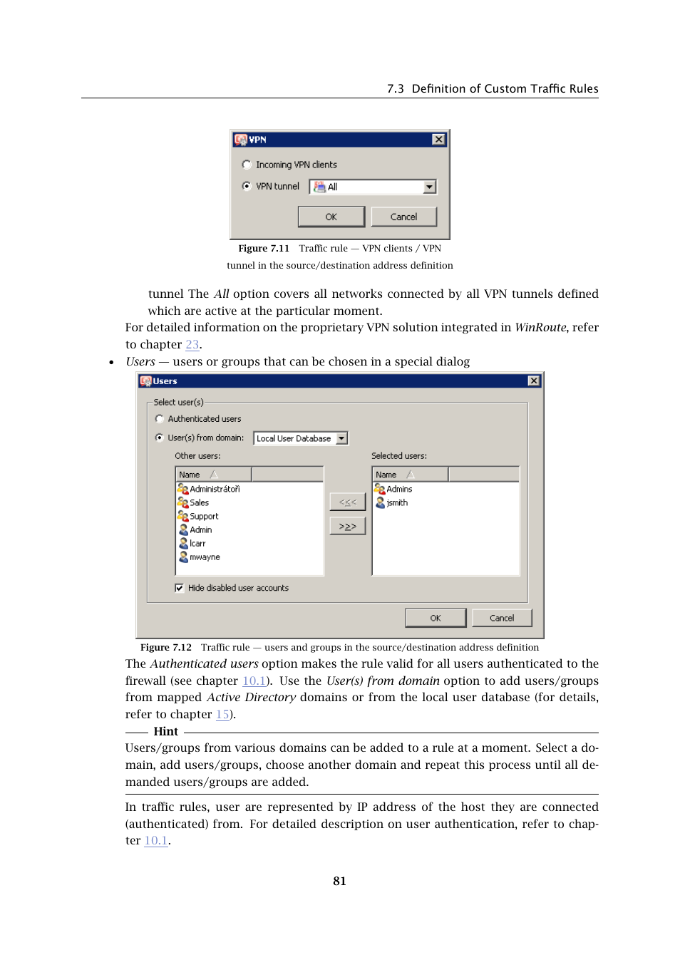 Kerio Tech KERIO WINROUTE FIREWALL 6 User Manual | Page 81 / 368