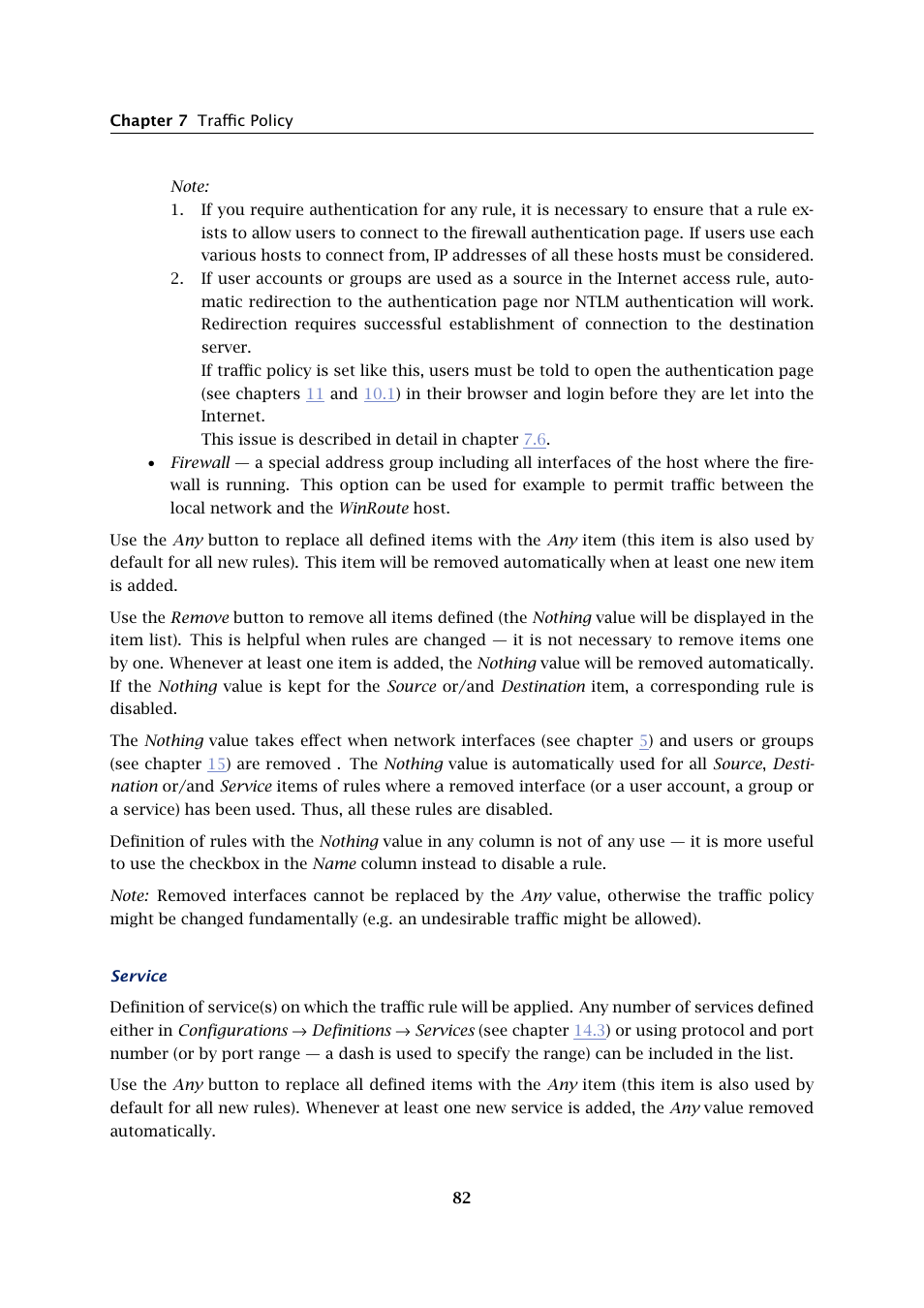 Kerio Tech KERIO WINROUTE FIREWALL 6 User Manual | Page 82 / 368