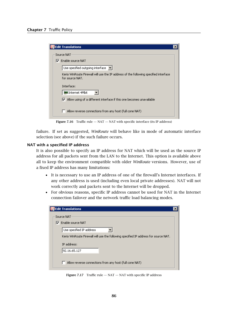Kerio Tech KERIO WINROUTE FIREWALL 6 User Manual | Page 86 / 368