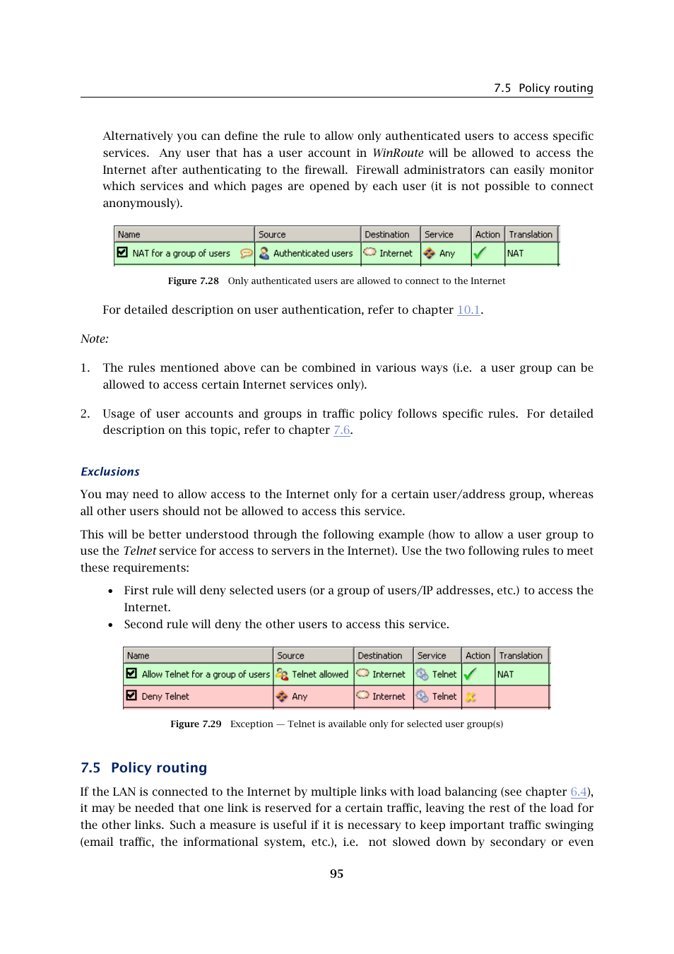 Policy routing, 5 policy routing | Kerio Tech KERIO WINROUTE FIREWALL 6 User Manual | Page 95 / 368