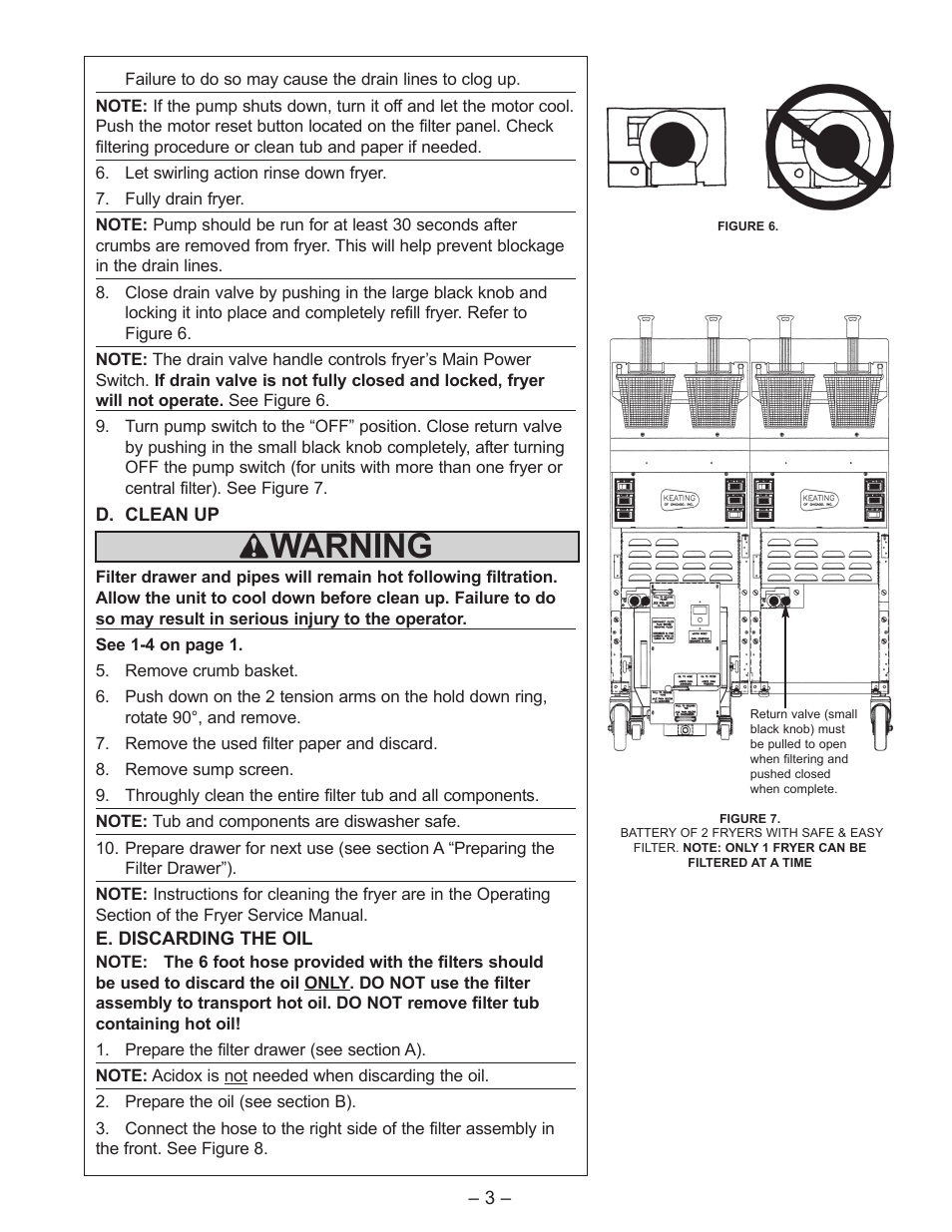 Warning | Keating Of Chicago Safe and Easy Filter User Manual | Page 5 / 12