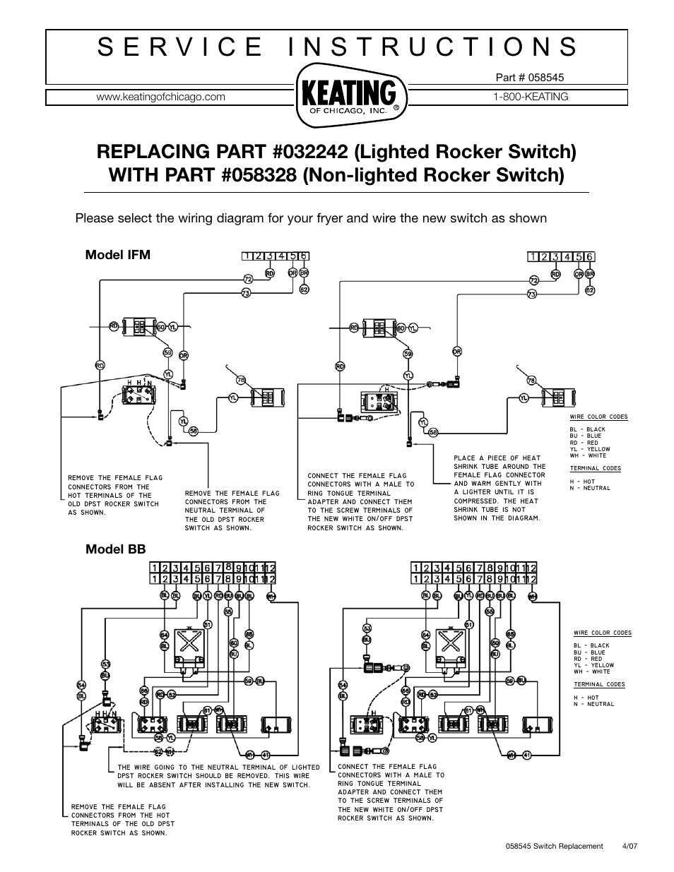 Keating Of Chicago IFM User Manual | 2 pages