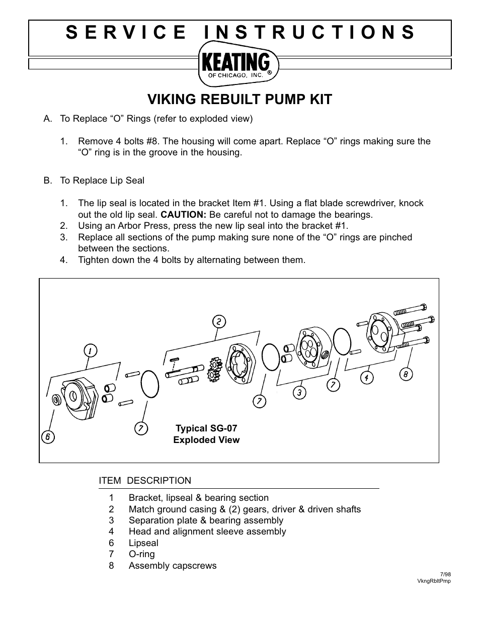 Keating Of Chicago Filter System Thermostat User Manual | 1 page