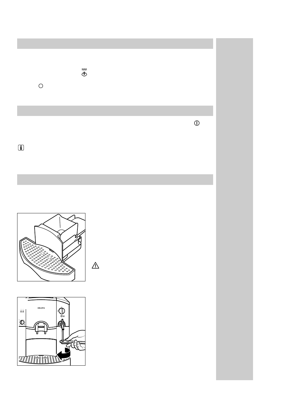 Preparing hot water, Switching off the appliance, Cleaning and general care | Krups Orchestro 889 User Manual | Page 18 / 69