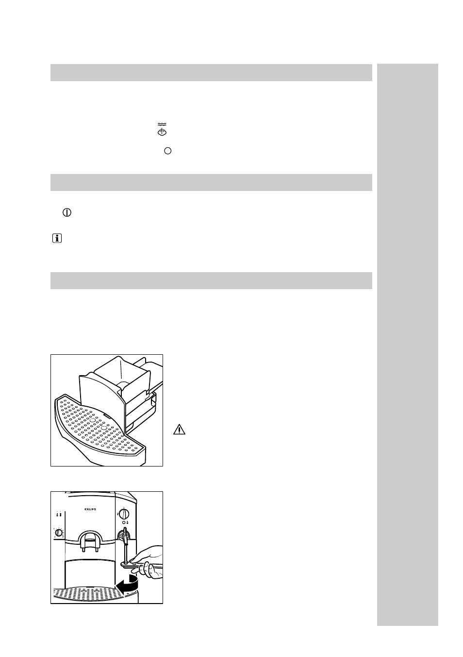 Préparation de l’eau, Mise hors tension de l’appareil, Nettoyage et entretien général | Krups Orchestro 889 User Manual | Page 41 / 69