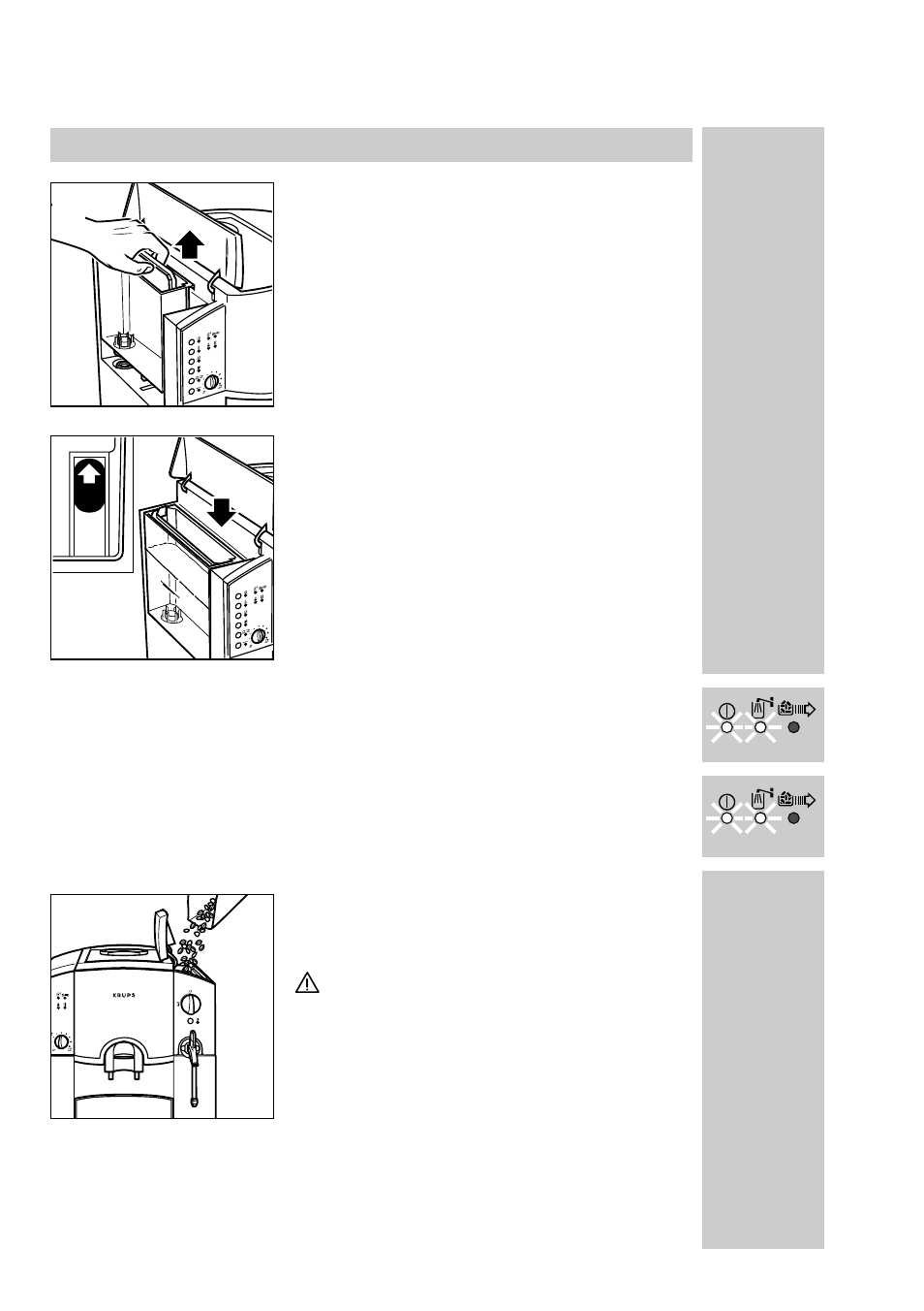 Preparación de la cafetera | Krups Orchestro 889 User Manual | Page 54 / 69