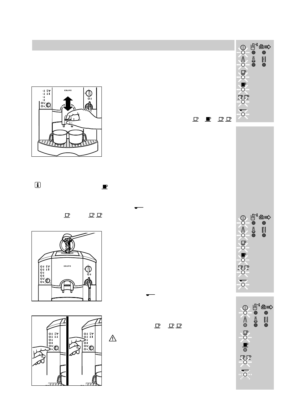 Preparación del café normal o exprés | Krups Orchestro 889 User Manual | Page 57 / 69