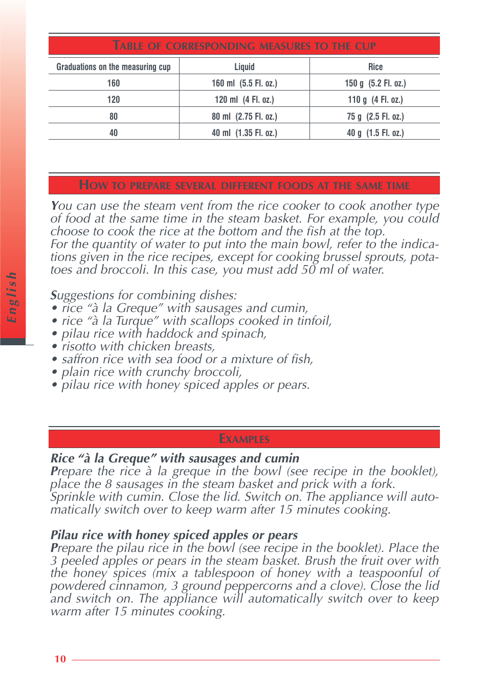 Krups Automatic Rice Cooker 3.21 3.21 User Manual | Page 8 / 60