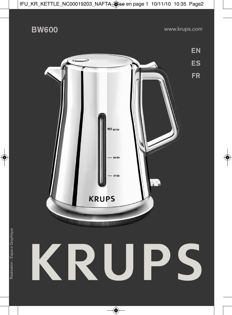 Krups BW600 User Manual | 36 pages