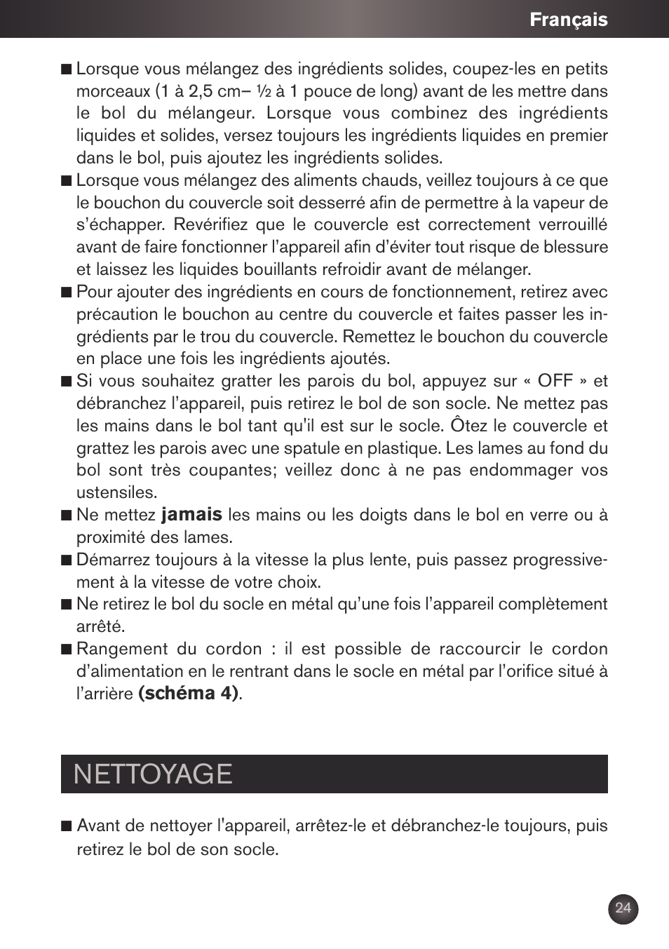 Nettoyage | Krups KB790 User Manual | Page 27 / 50