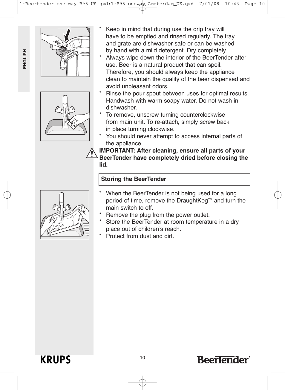 Krups Beertender B95 User Manual | Page 10 / 20