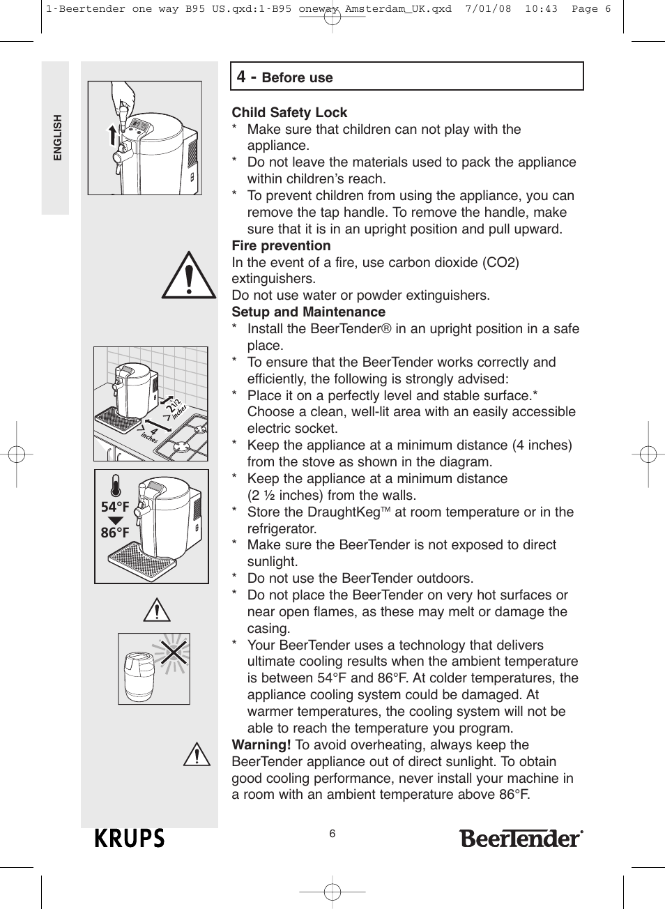 Krups Beertender B95 User Manual | Page 6 / 20