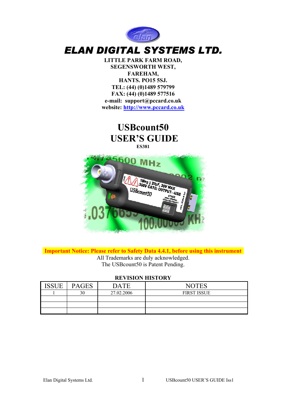 Key Digital ES381 User Manual | 30 pages
