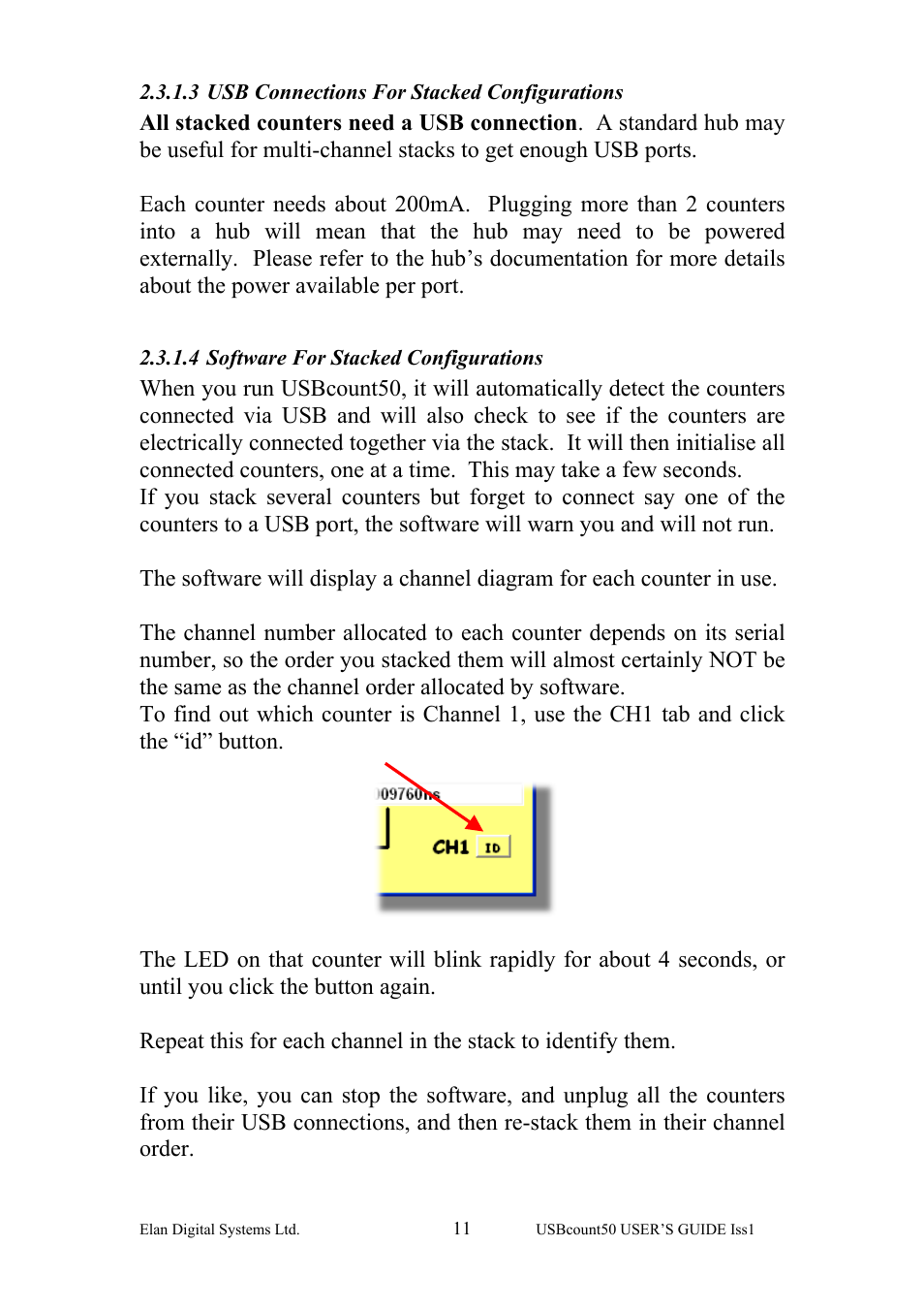 Usb connections for stacked configurations, Software for stacked configurations | Key Digital ES381 User Manual | Page 11 / 30