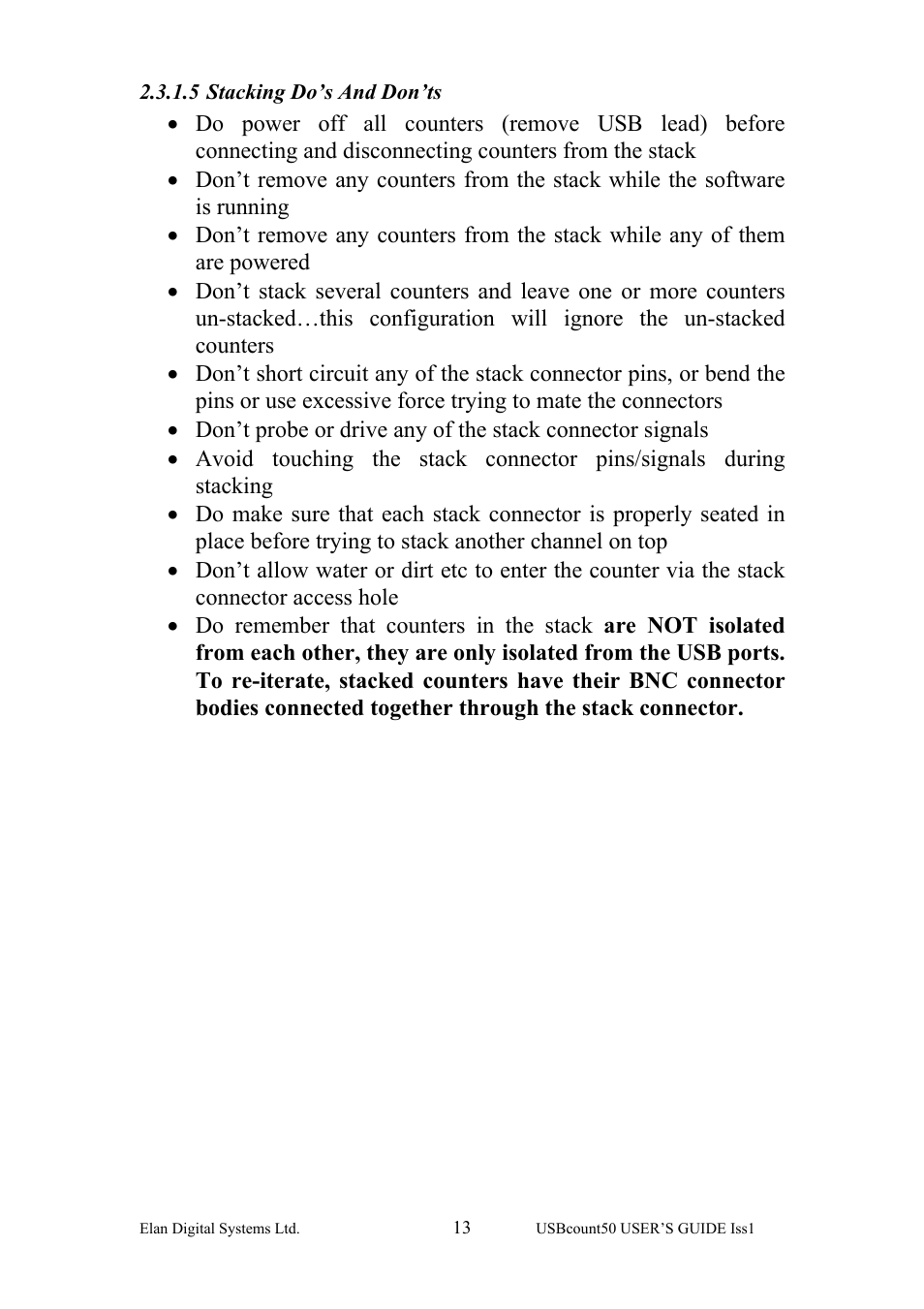 Stacking do’s and don’ts | Key Digital ES381 User Manual | Page 13 / 30