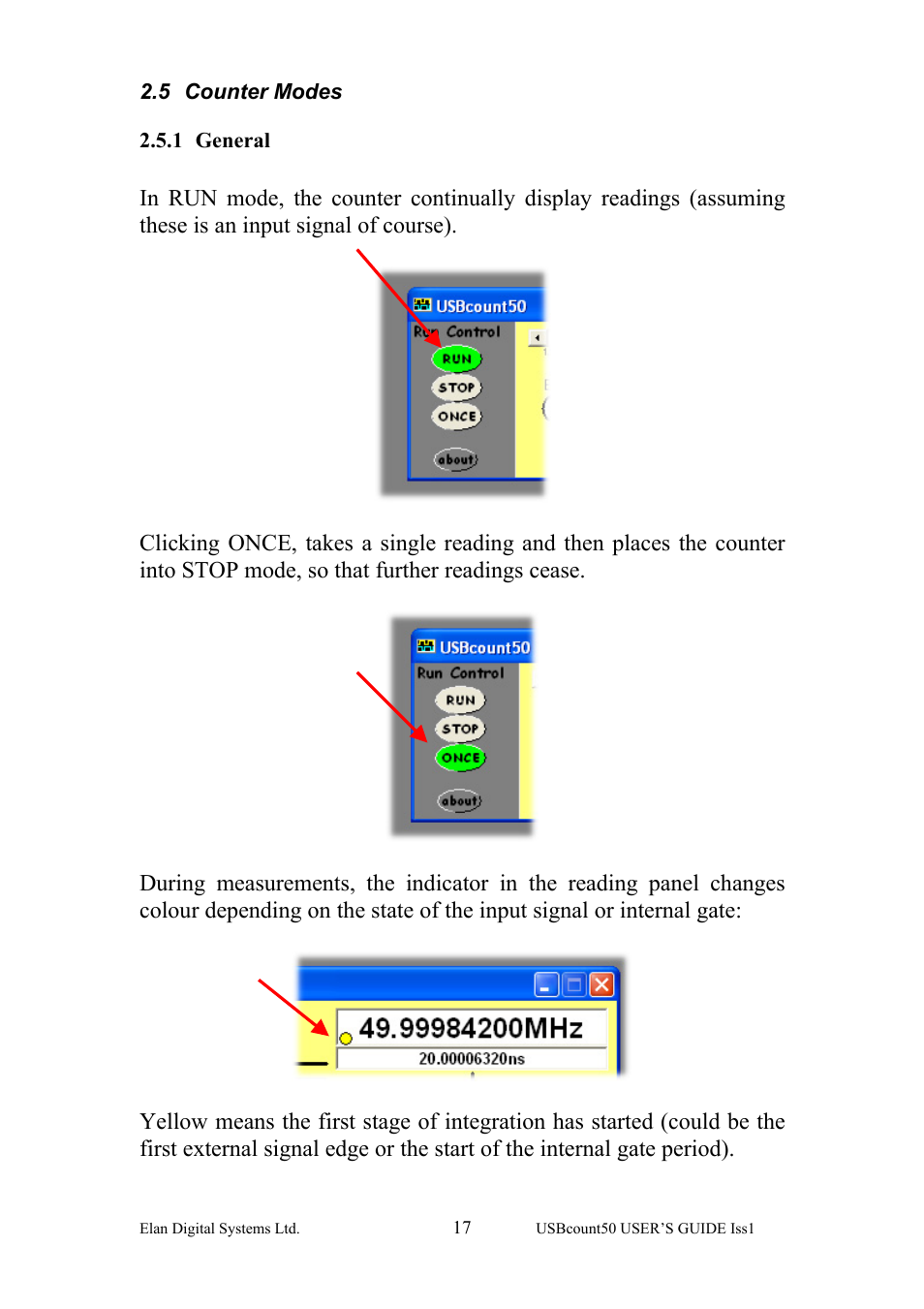 Counter modes, General, 5 counter modes | 1 general | Key Digital ES381 User Manual | Page 17 / 30