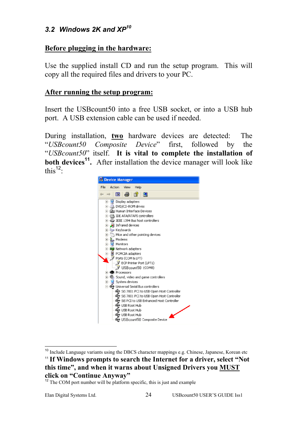 Windows 2k and xp, 2 windows 2k and xp | Key Digital ES381 User Manual | Page 24 / 30