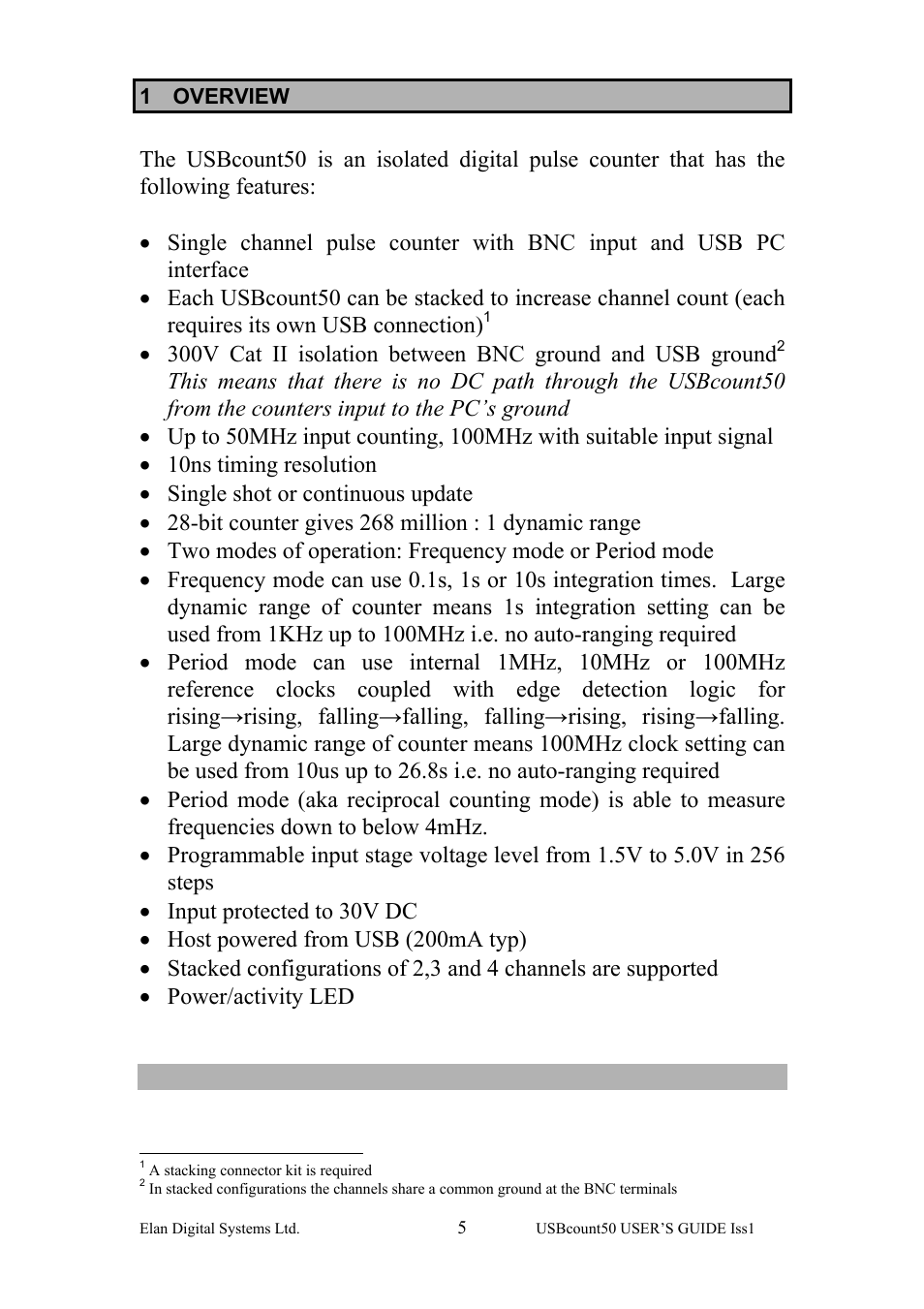 Overview, 1 overview | Key Digital ES381 User Manual | Page 5 / 30