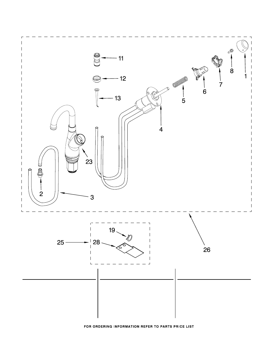 Spout unit, Spout unit parts | KITCHENAID KHWG160PCR1 User Manual | Page 6 / 6