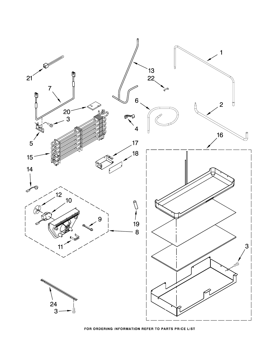 Lower unit and tube, Lower unit and tube parts | KITCHENAID KBFO42FTX02 User Manual | Page 17 / 20