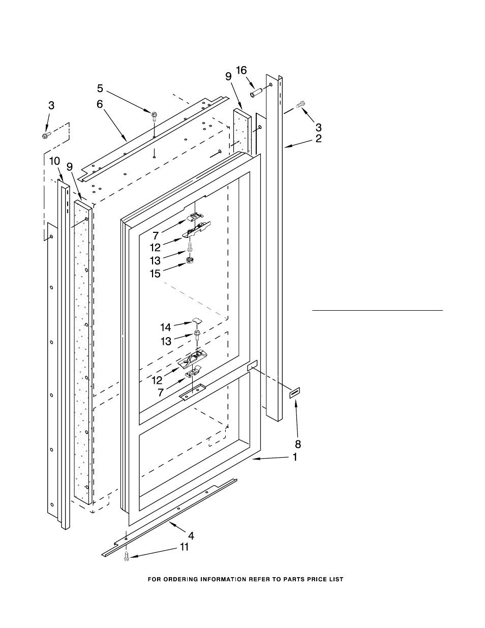 Cabinet and breaker trim, Cabinet and breaker trim parts, For model: kbfo42ftx02 (etched aluminum) | KITCHENAID KBFO42FTX02 User Manual | Page 3 / 20