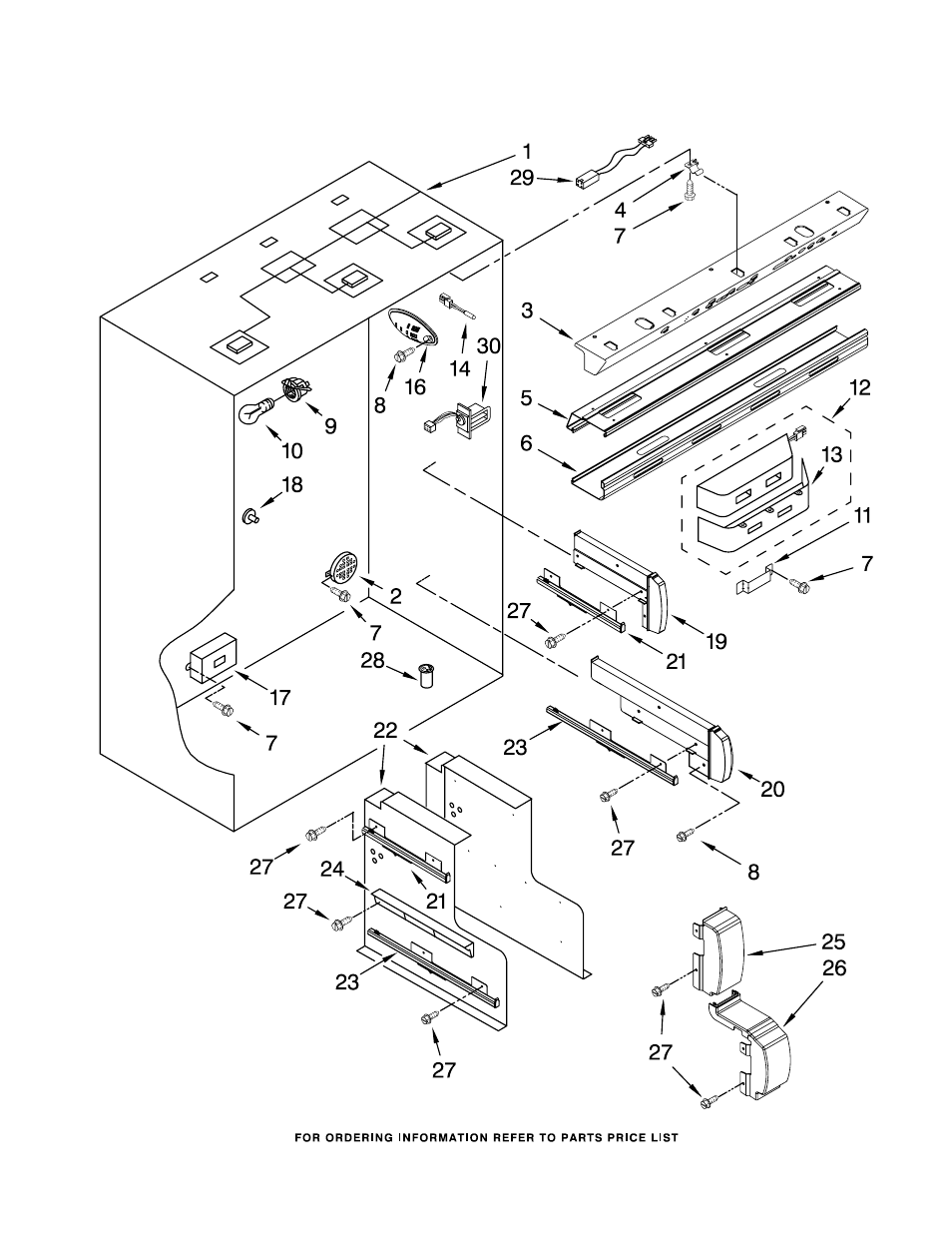 Refrigerator liner, Refrigerator liner parts | KITCHENAID KBFO42FTX02 User Manual | Page 5 / 20