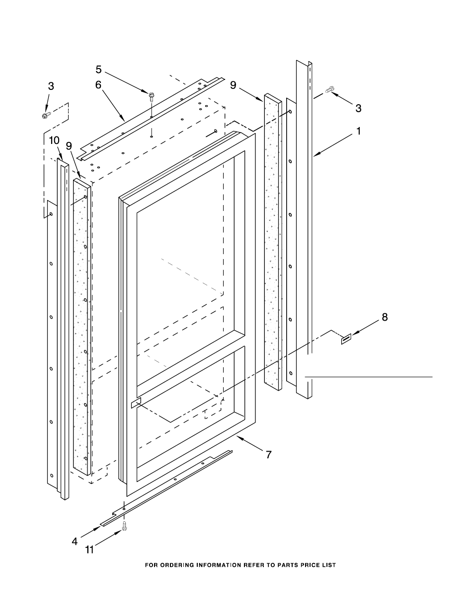 Cabinet and breaker trim, Cabinet and breaker trim parts | KITCHENAID KBLC36FKB01 User Manual | Page 3 / 18
