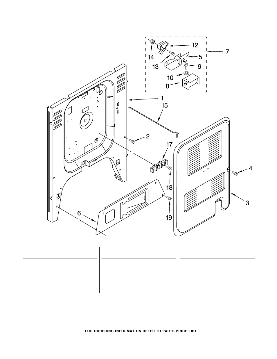 Rear chassis, Rear chassis parts | KITCHENAID KGRT607HBS5 User Manual | Page 11 / 12