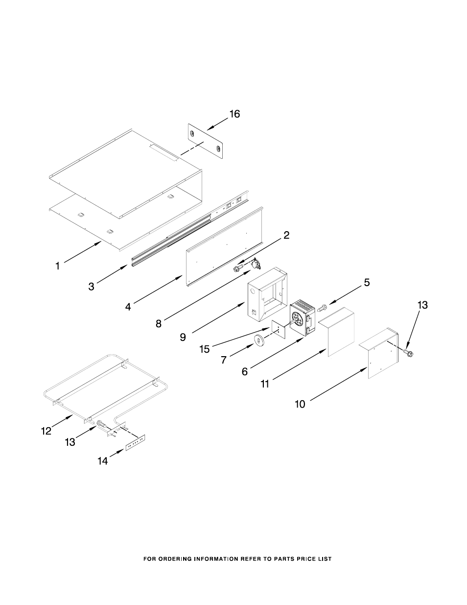 Internal warming drawer parts | KITCHENAID KEWS105SSS03 User Manual | Page 3 / 4