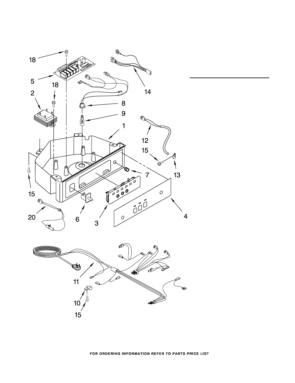 Control panel, Control panel parts | KITCHENAID KUIS155HBL4 User Manual | Page 6 / 8