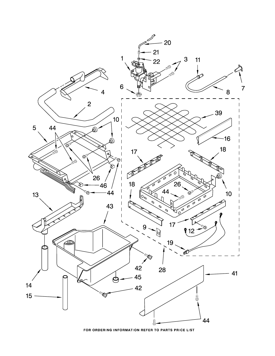 Evaporator, ice cutter grid and water, Evaporator, ice cutter grid and water parts | KITCHENAID KUIS155HPB3 User Manual | Page 3 / 8