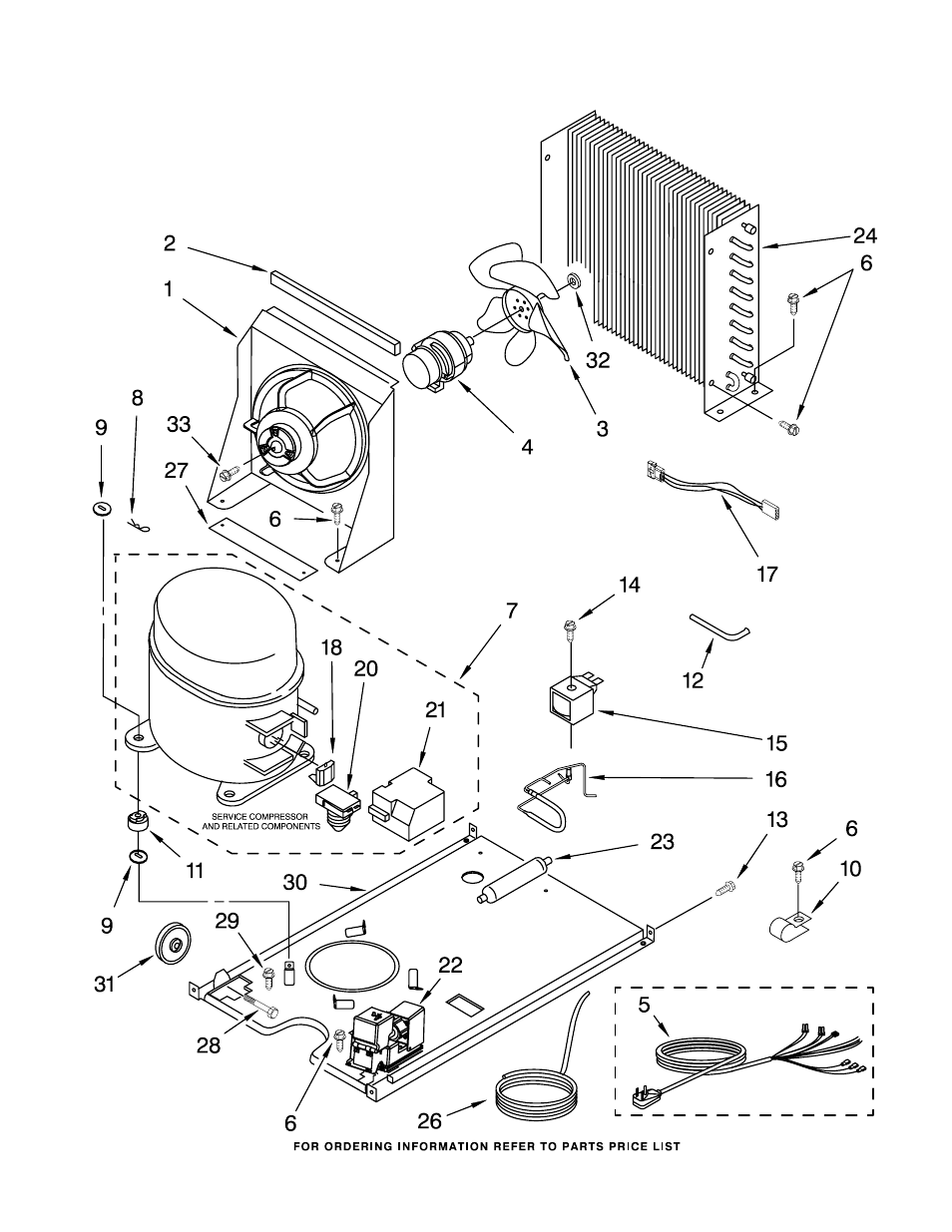 Unit, Unit parts | KITCHENAID KUIS155HPB3 User Manual | Page 7 / 8