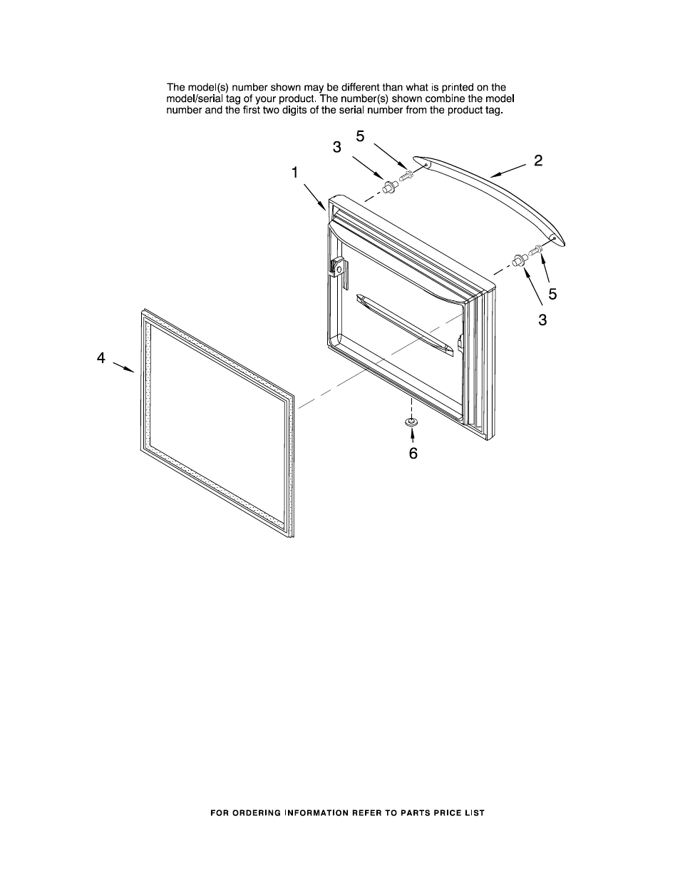 Freezer door, Freezer door parts | KITCHENAID KBLS22KVSS00 User Manual | Page 9 / 15