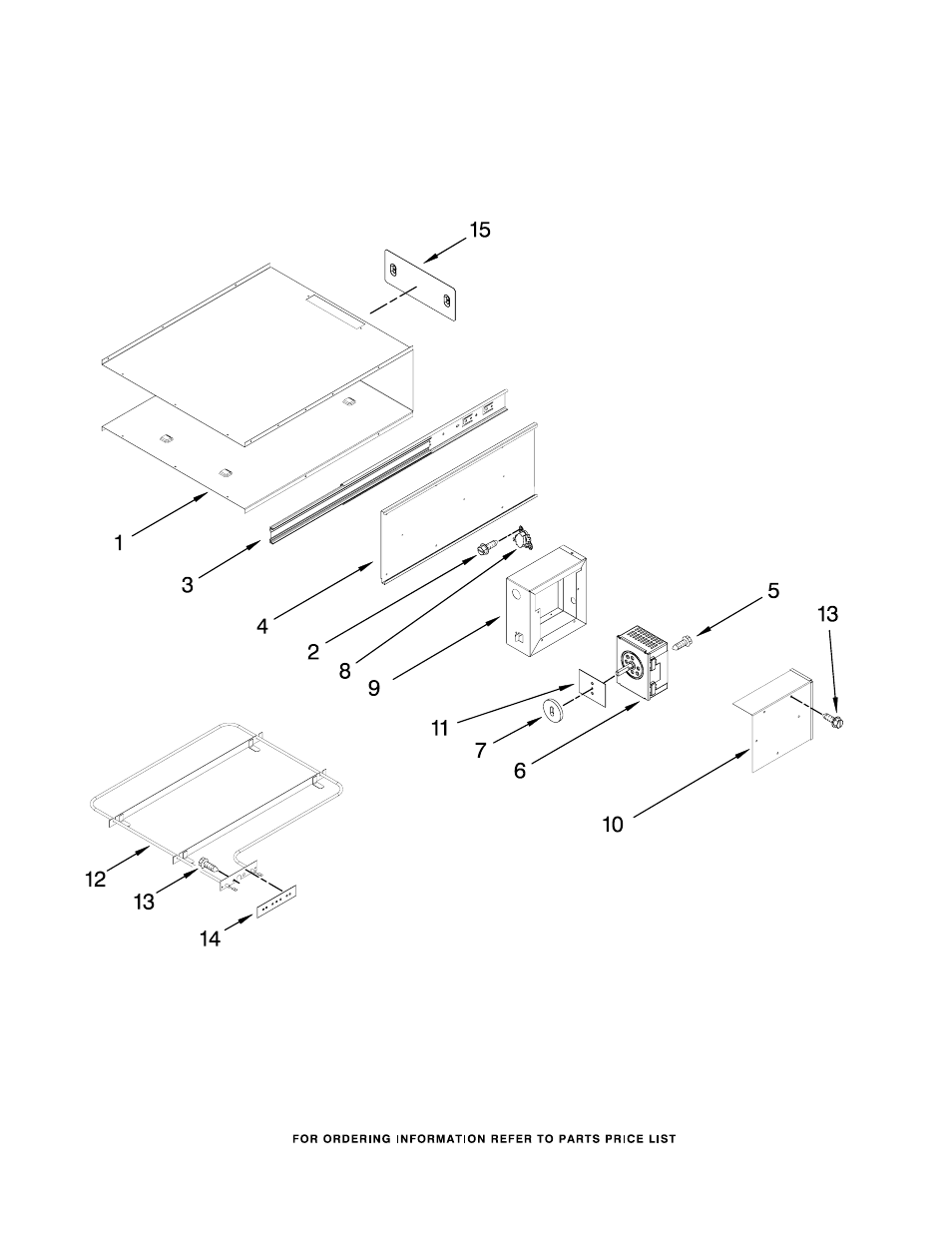 Internal warming drawer parts | KITCHENAID KEWS145SPA03 User Manual | Page 3 / 4