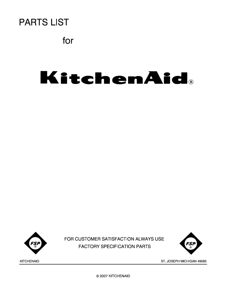 KITCHENAID KFP750WH2 User Manual | 5 pages