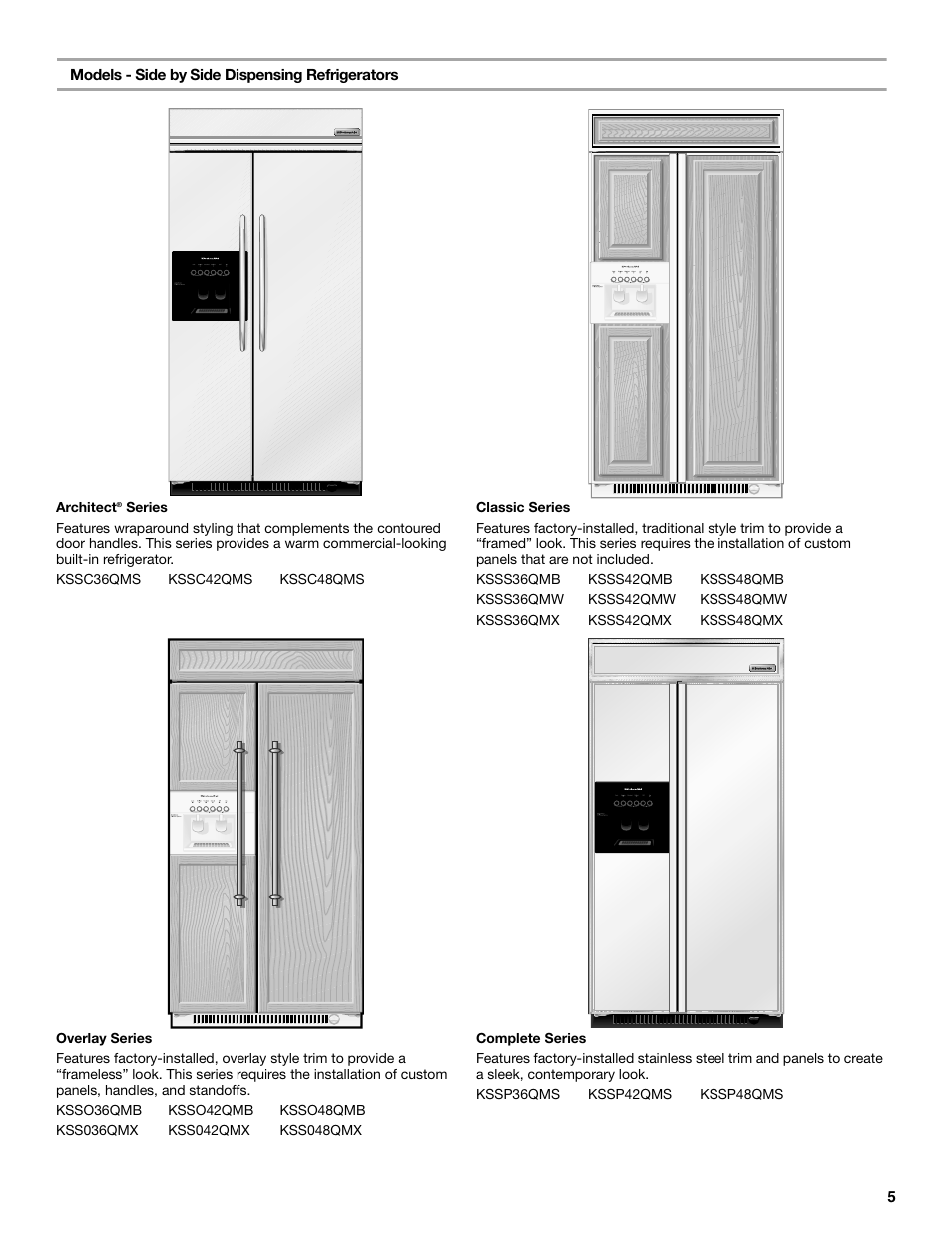 KITCHENAID 2309069A User Manual | Page 5 / 76